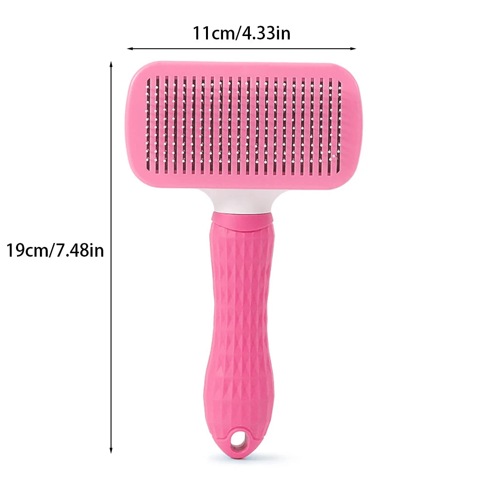 Dog Brush Self Cleaning Pet Hair Remover Grooming Tool