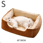 Cat Bed, Soft Plush Kitten Sleeping Cushion for Home