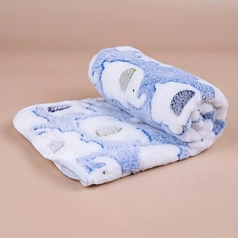 Dog and Cat Blanket – Soft Elephant Flannel Throw for Pets