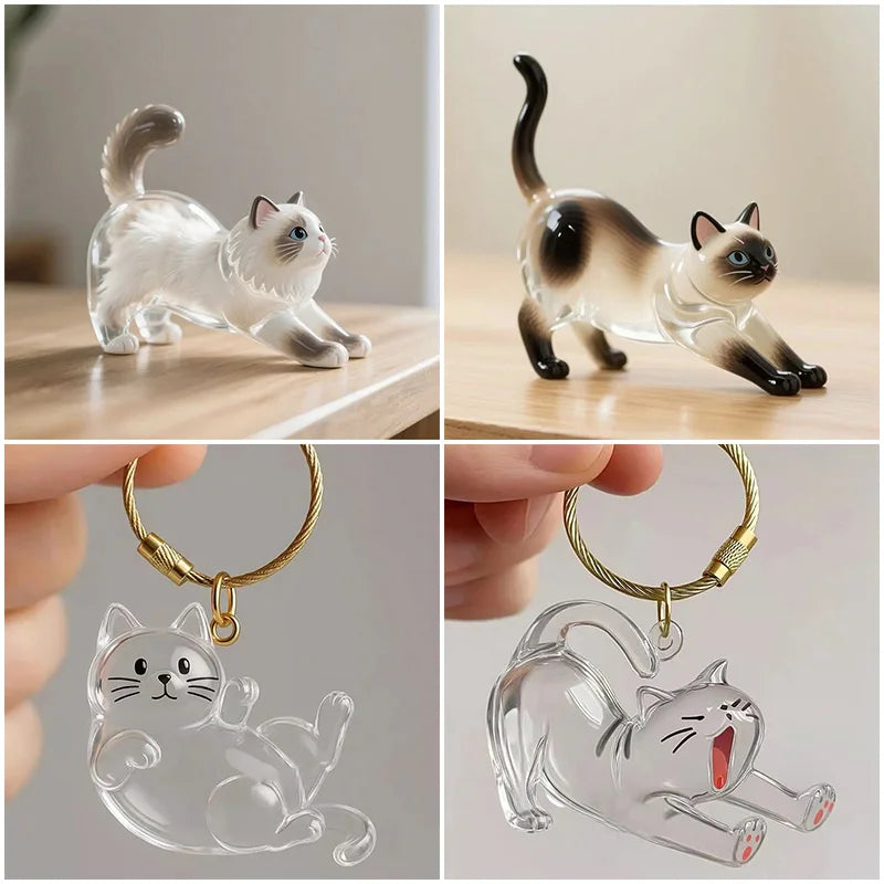 Cat Hair Memorial Keychain – Pet Fur Keepsake Storage Capsule
