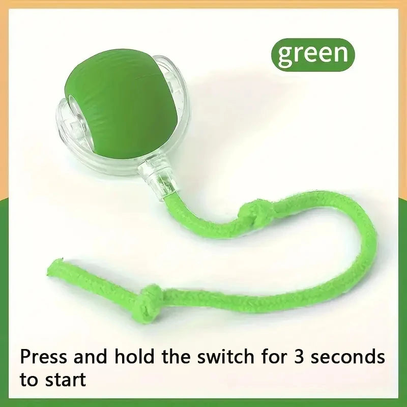Interactive Cat Ball Toy – Rechargeable Automatic Rolling Toy
