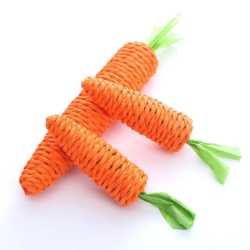 Cat Chew Toy – Carrot Interactive Dental & Scratcher Toy