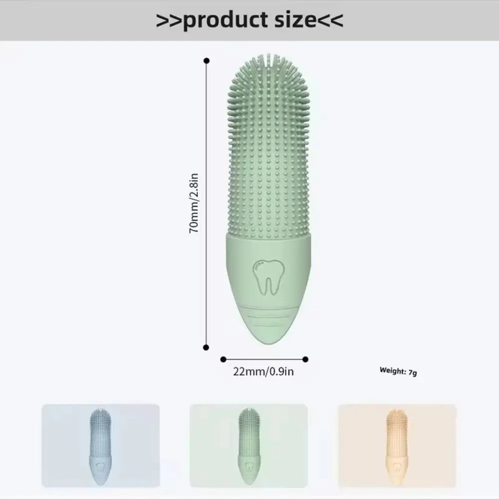 Dog Finger Toothbrush 360° Silicone Toothbrush for Dogs & Cats