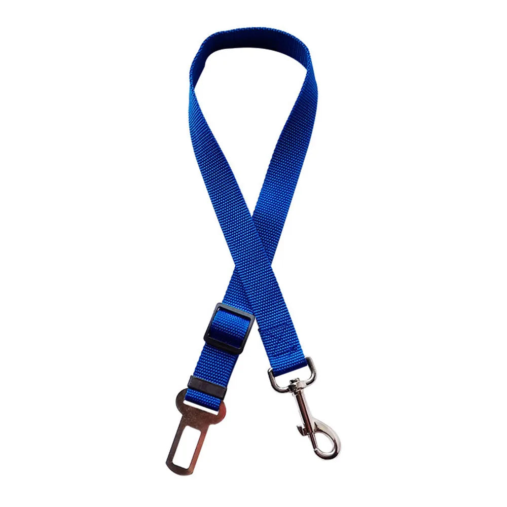 Adjustable Dog Car Seat Belt – Nylon Reflective Travel Harness