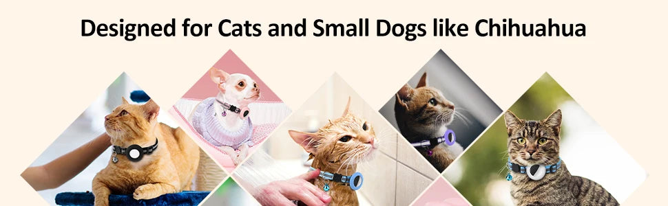 Cat AirTag Holder – Silicone GPS Tracker Collar Case