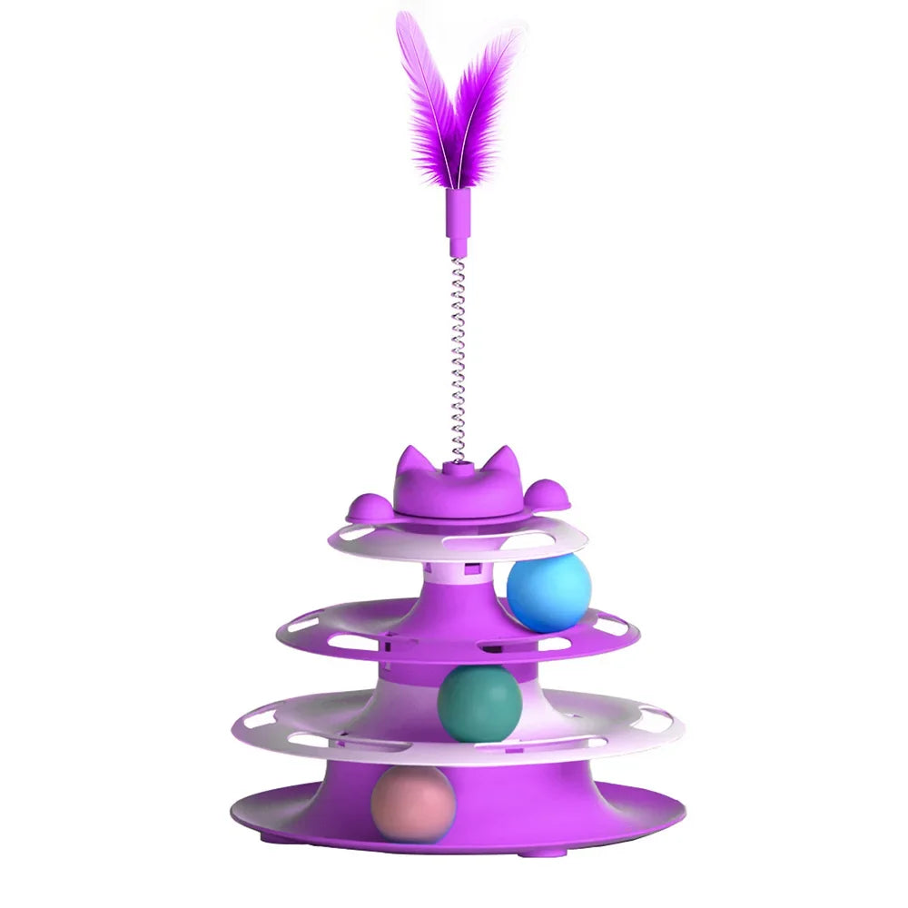 Interactive Cat Toy – Turntable Ball & Stick Play Toy