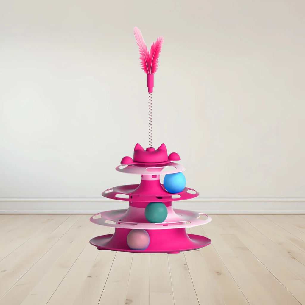 Interactive Cat Toy – Turntable Ball & Stick Play Toy