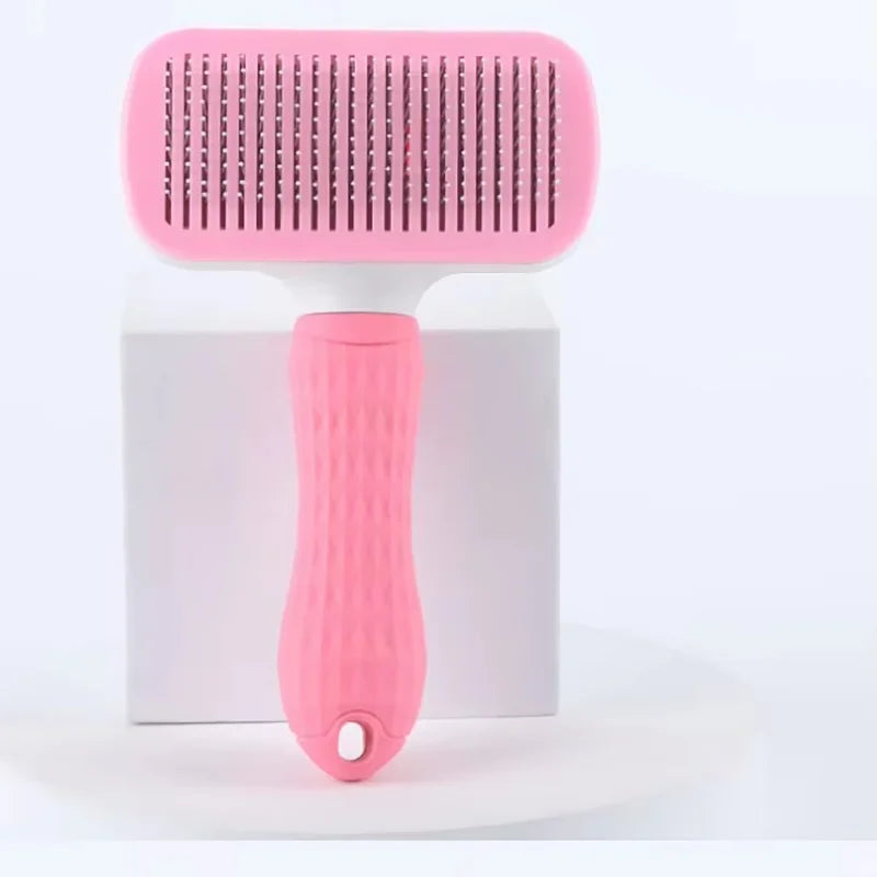 Self Cleaning Slicker Brush – Dog & Cat Grooming Brush