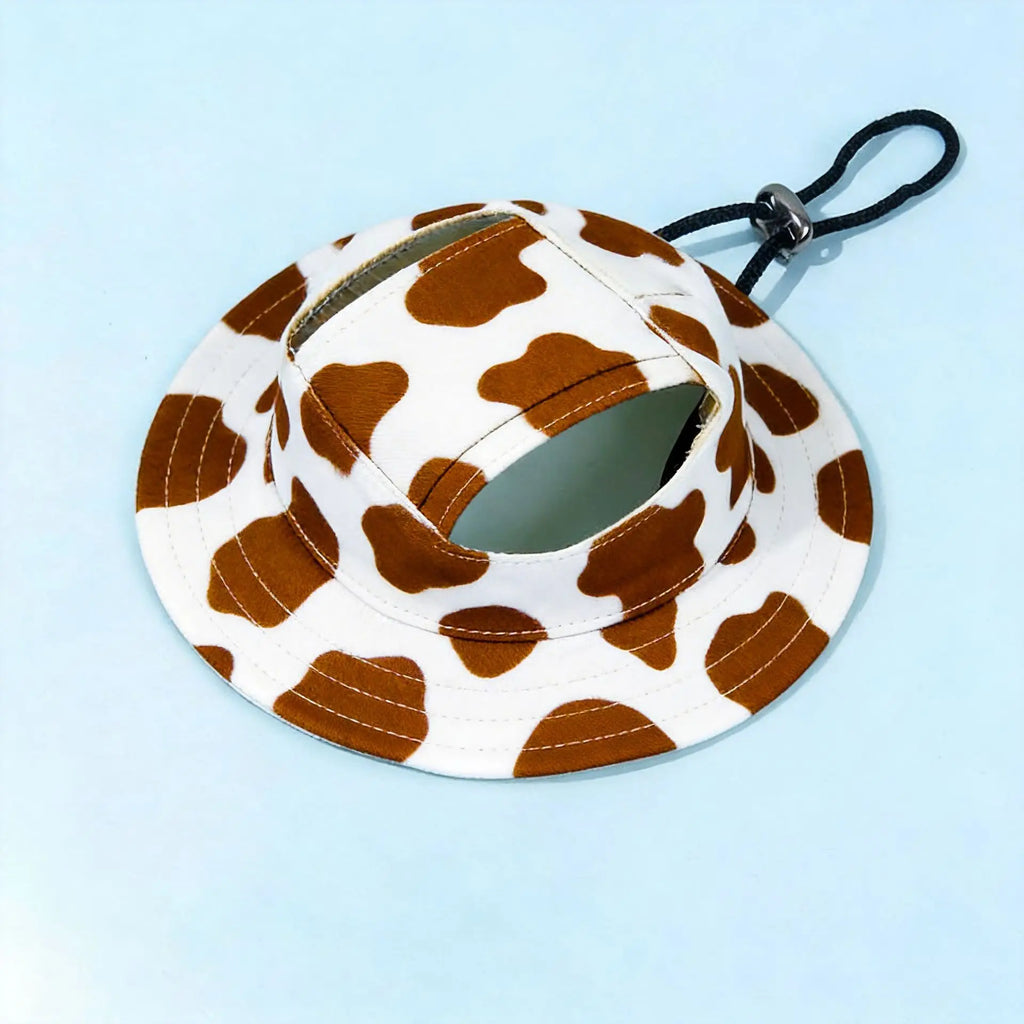 Dog Sun Hat Adjustable Bucket Hat for Summer Outdoor Walks