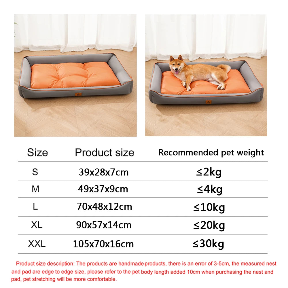 Waterproof Dog Bed – Thick Non-Slip Sofa Bed for Large Dogs & Cats