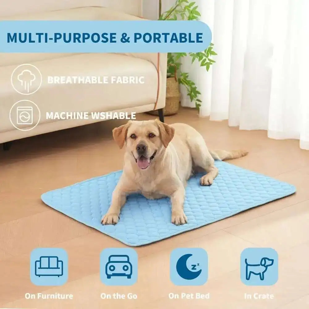 Dog Cooling Mat, Reusable Summer Cooling Pad for Dogs & Cats
