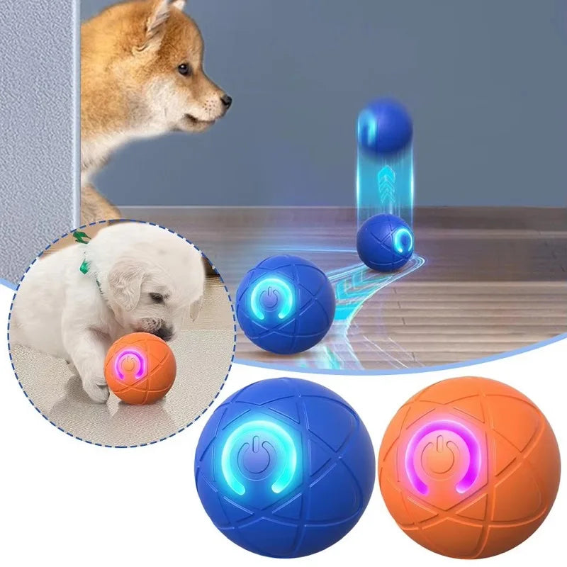 Interactive Dog Ball – Automatic Rolling Rechargeable Toy