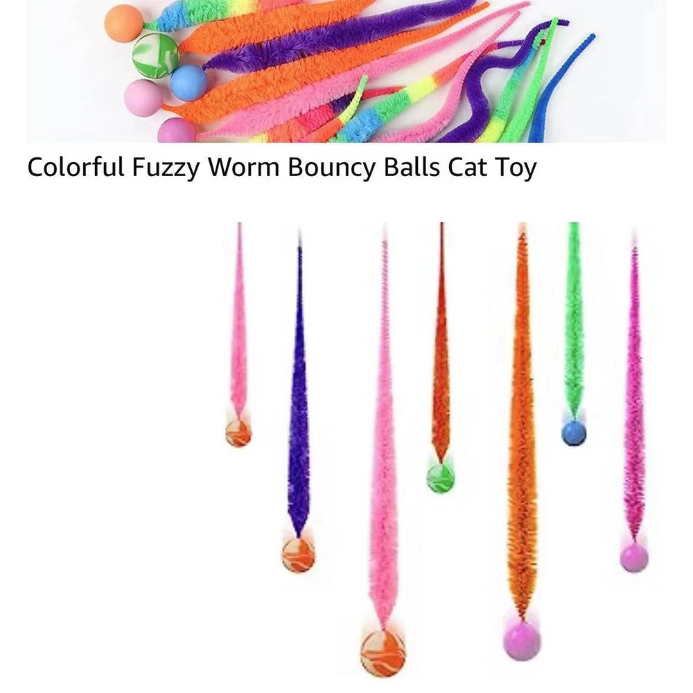 Interactive Cat Toy – Colorful Bouncing Teaser Ball