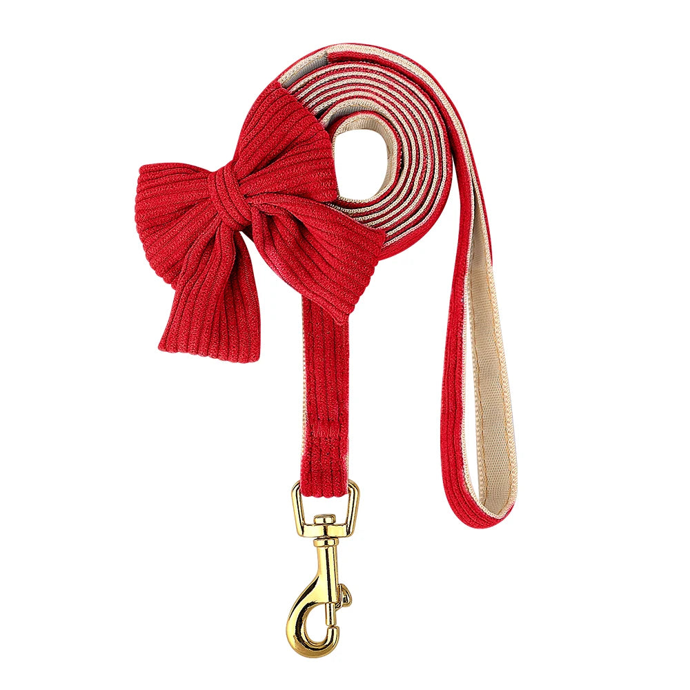 Dog Harness Leash Set, Soft Adjustable Harness & Collar for Small Dogs