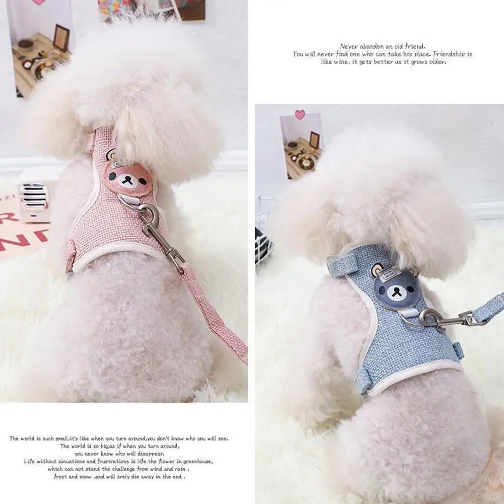 Cat Harness and Leash Set – Adjustable Undershirt Vest