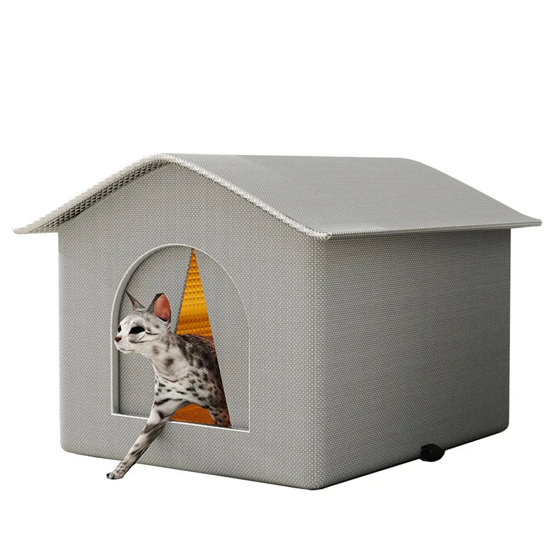 Outdoor Cat House – Waterproof Winter Pet Cave