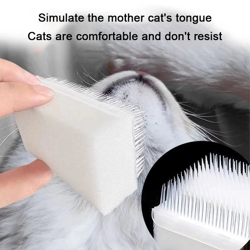 Cat Grooming Brush – Soft Self-Grooming Massage Tool