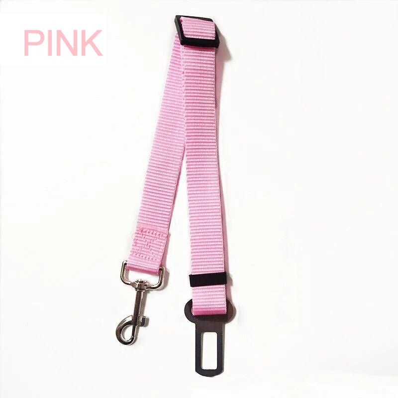Dog Car Seat Belt – Adjustable Nylon Vehicle Safety Harness
