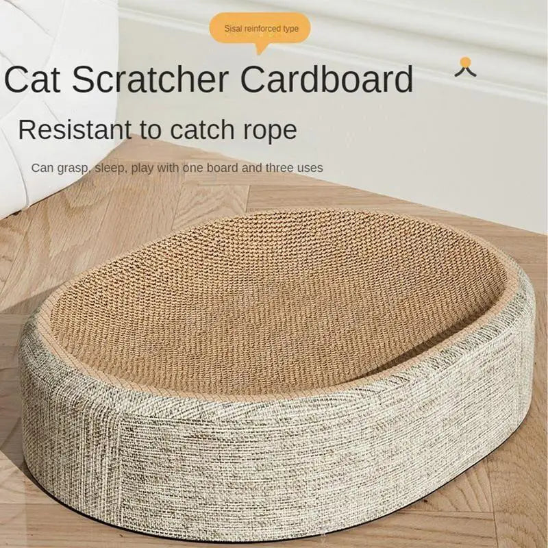 Cat Scratching Board – 2-in-1 Sisal Scratcher Bed