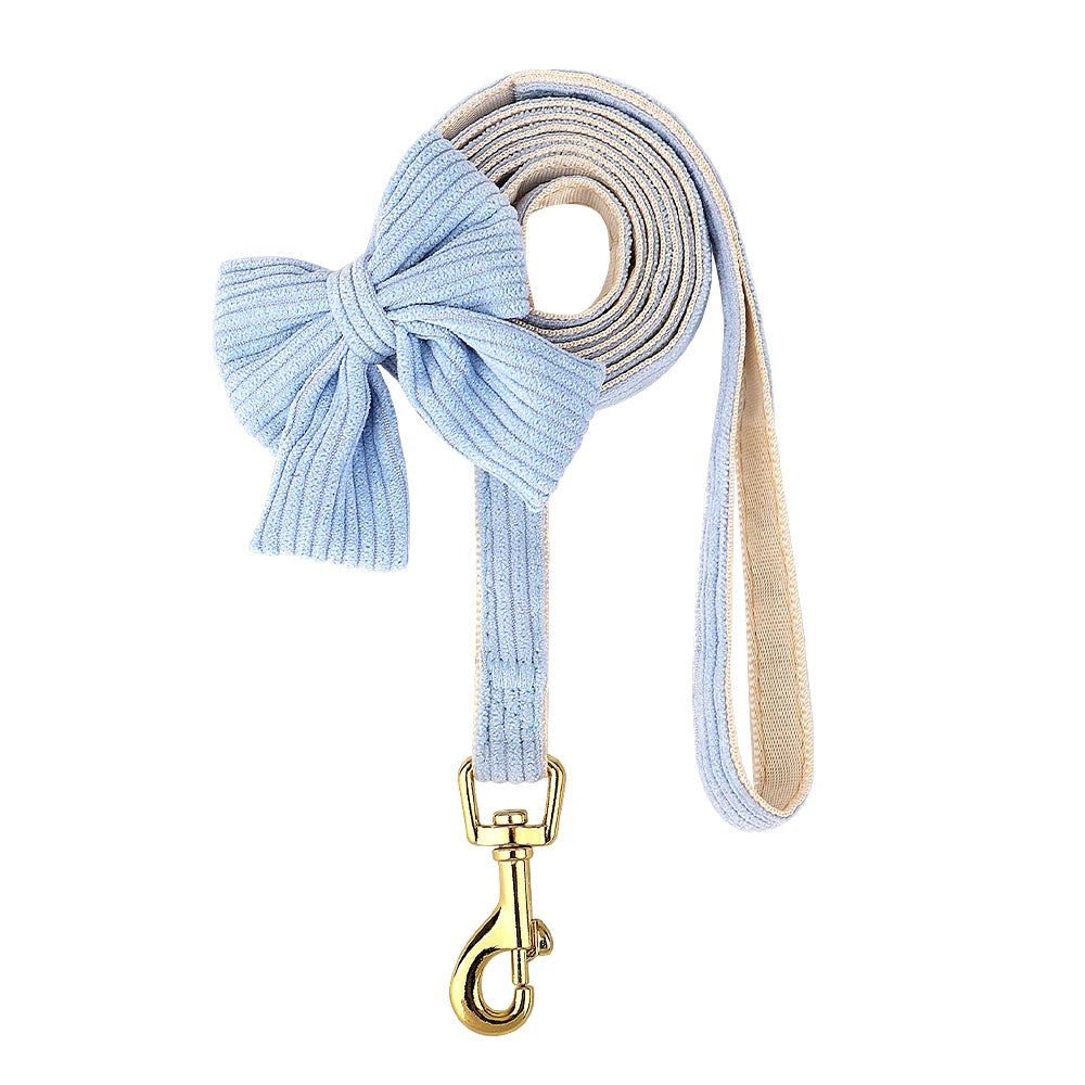 Dog Harness Leash Set, Soft Adjustable Harness & Collar for Small Dogs