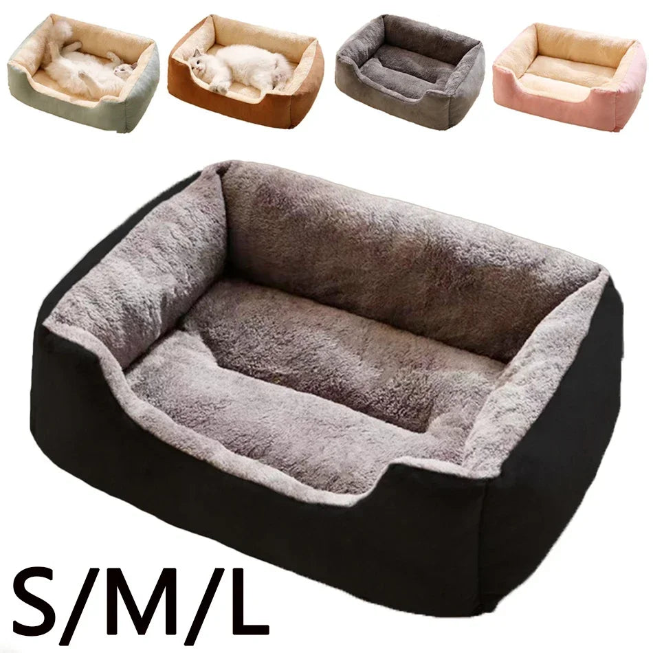 Cat Bed, Soft Plush Kitten Sleeping Cushion for Home