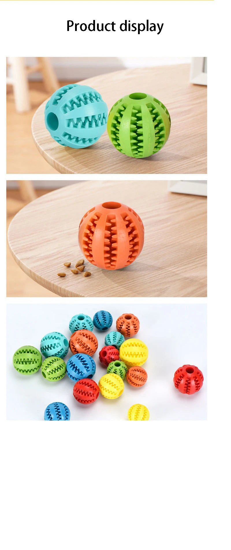 Dog Chew Ball – Natural Rubber Treat & Interactive Toy