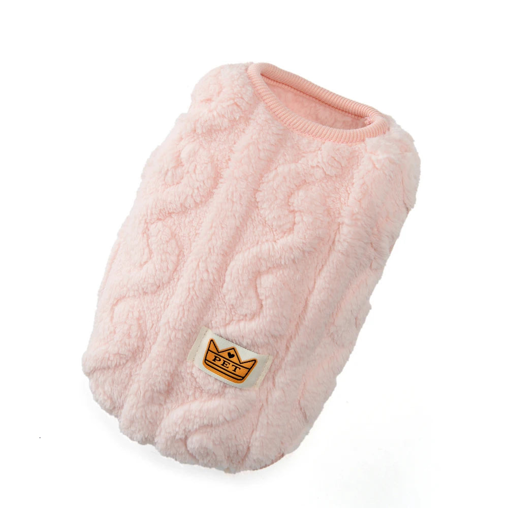 Fleece Dog Sweater for Small Dogs & Cats