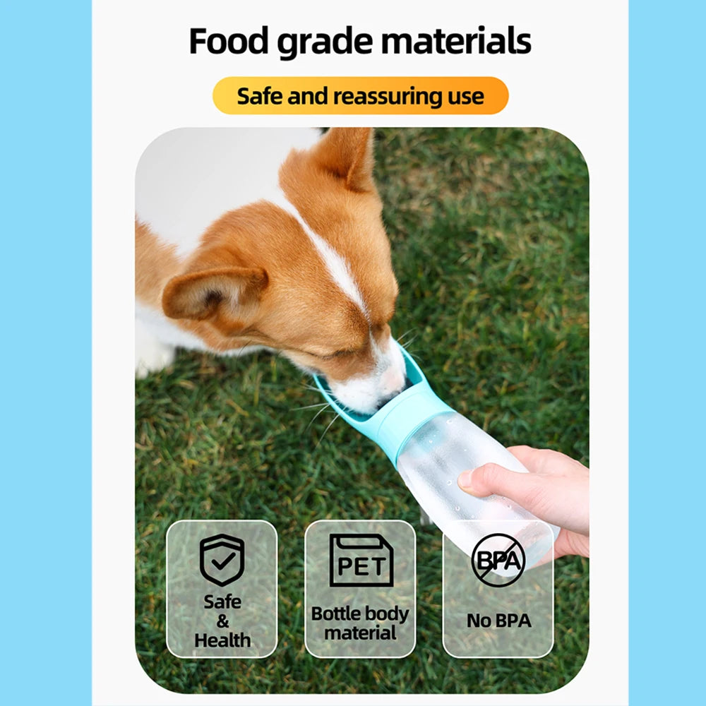 Portable Dog Water Bottle, Leakproof Pet Drinking Dispenser