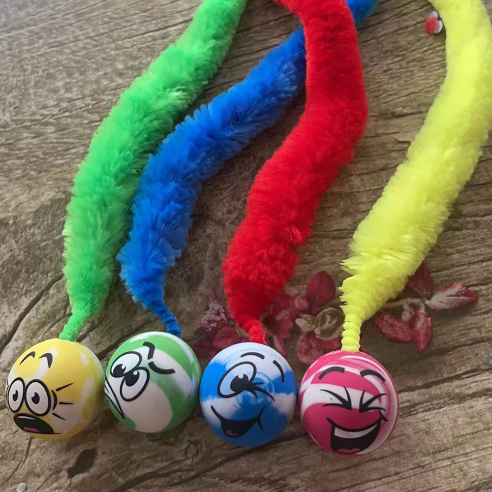 Interactive Cat Toy – Colorful Bouncing Teaser Ball
