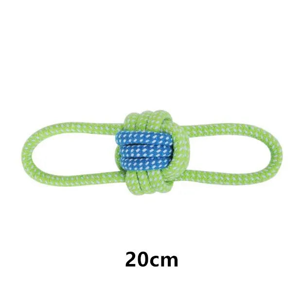 Rope Dog Toy, Cotton Chew & Interactive Dental Cleaning Toy