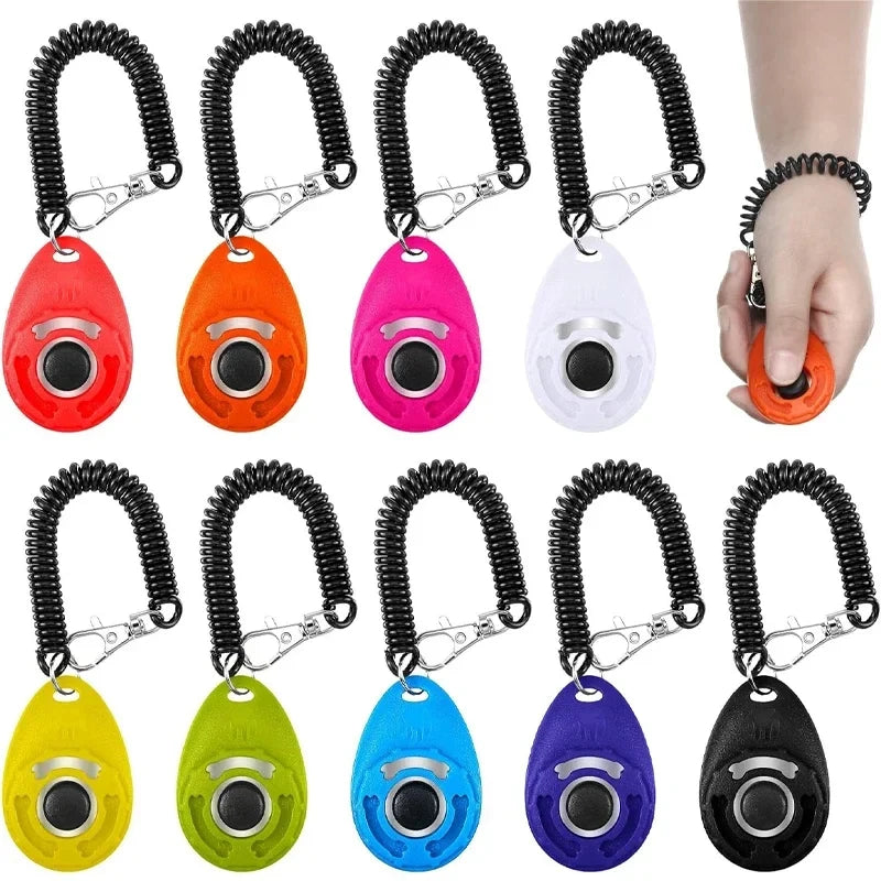 Dog Training Clicker with Wrist Strap, Portable Pet Training Tool