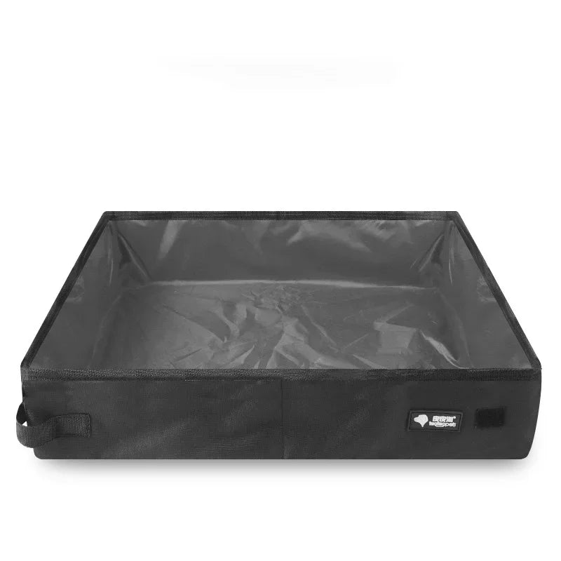 Portable Cat Litter Box – Foldable Travel Pet Toilet Tray