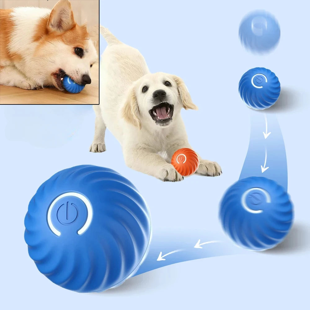 Automatic Dog Ball Toy – Interactive Rolling & Bouncing T