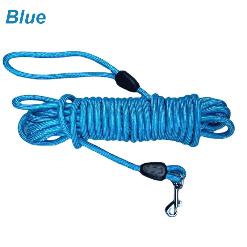 Long Dog Training Leash – 5M/10M/15M Nylon Recall Lead