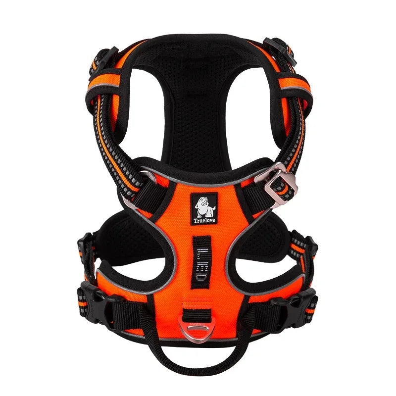 No Pull Dog Harness Adjustable Nylon Reflective Padded
