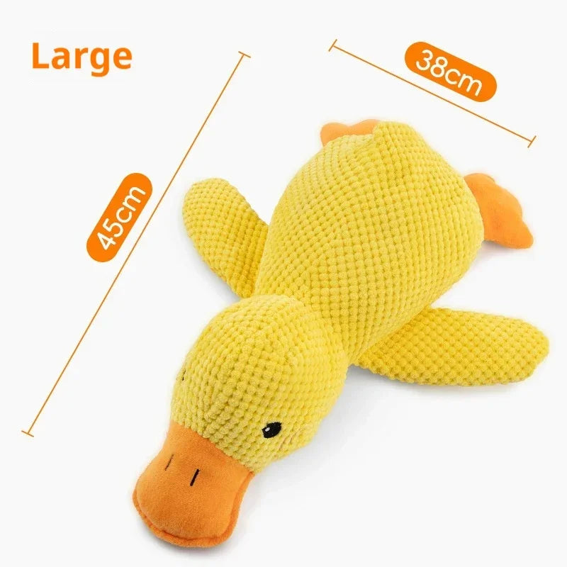 Plush Dog Toy – Squeaky Duck Chew Toy for Dogs