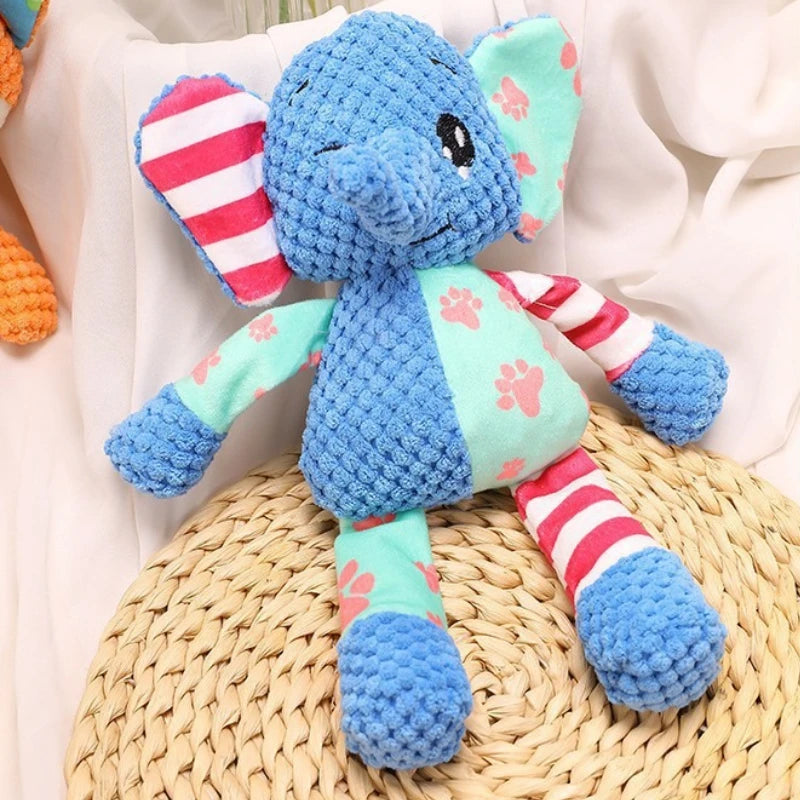 Plush Dog Toy – 27cm Squeaky Interactive Chew Toy