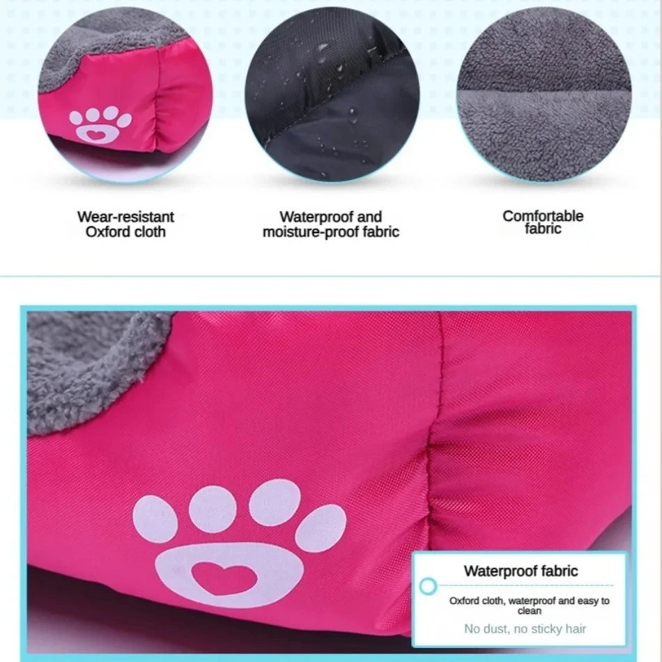 Soft Dog Sofa Bed – Washable Waterproof Warm Bed for Medium Dogs