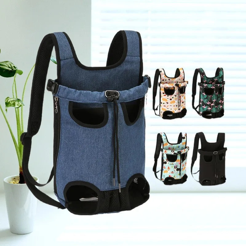 Dog Carrier Backpack – Breathable Mesh Travel Bag for Small Dogs