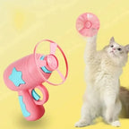 Interactive Cat Toy Mini Flying Disc for Training & Chasing Fun