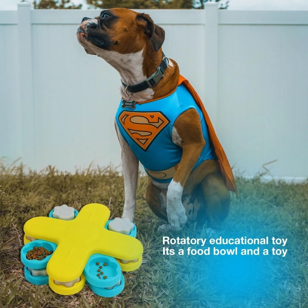 Dog Chew Toy Rubber Ball for Teeth Cleaning & Training