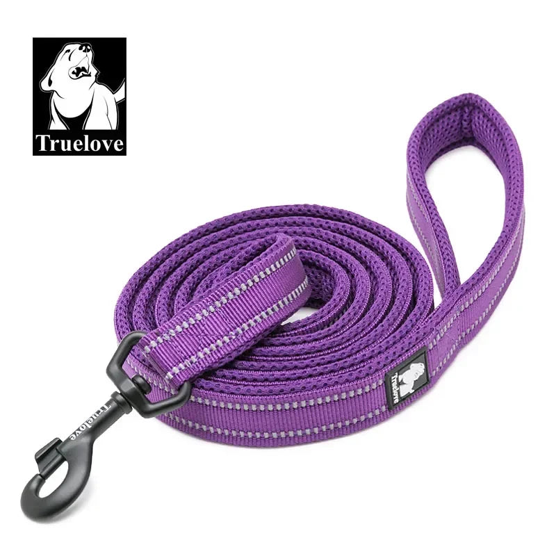 Nylon Dog Leash – Reflective Padded 200cm Walking Lead