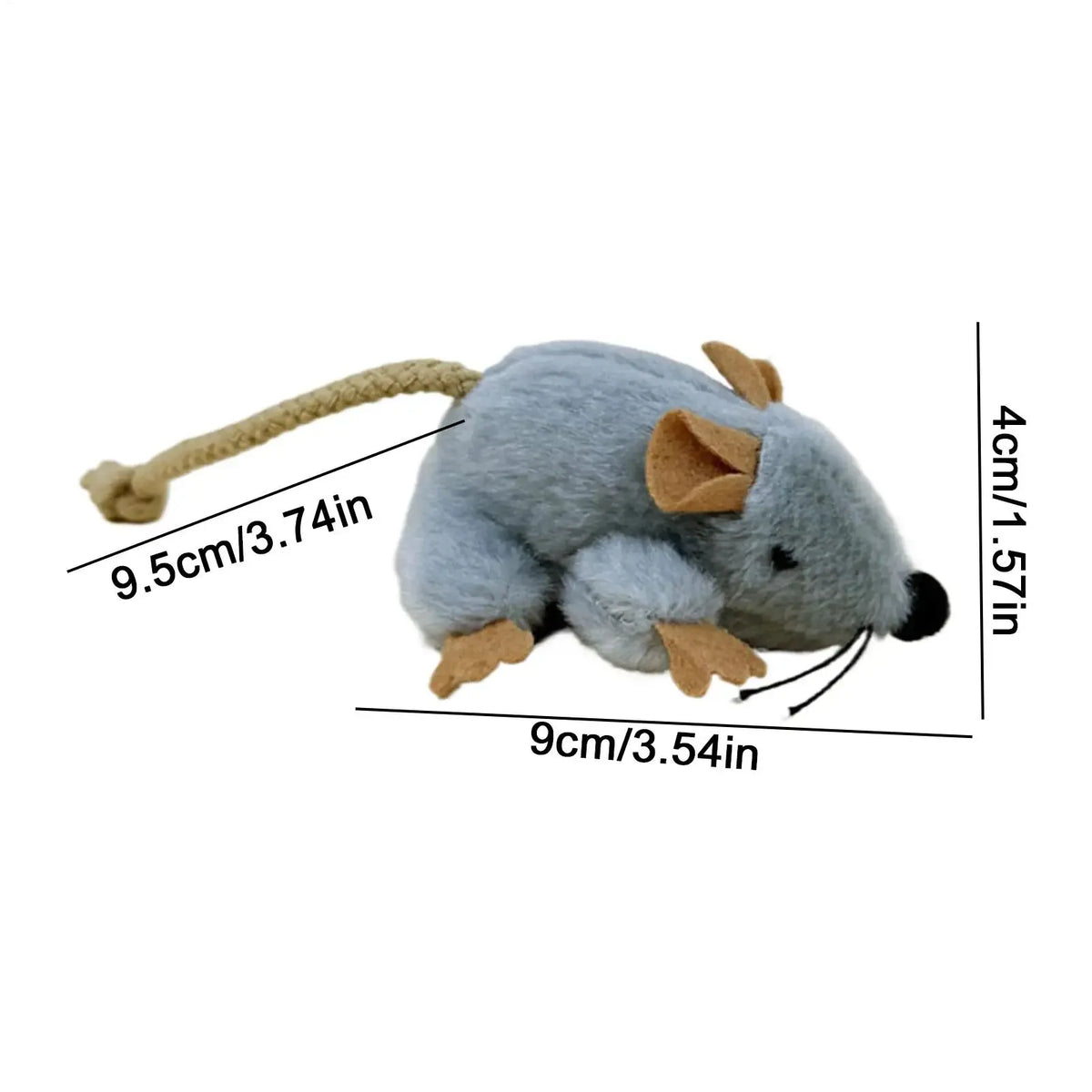 Moving Mouse Cat Toy – Plush Interactive Sound Toy
