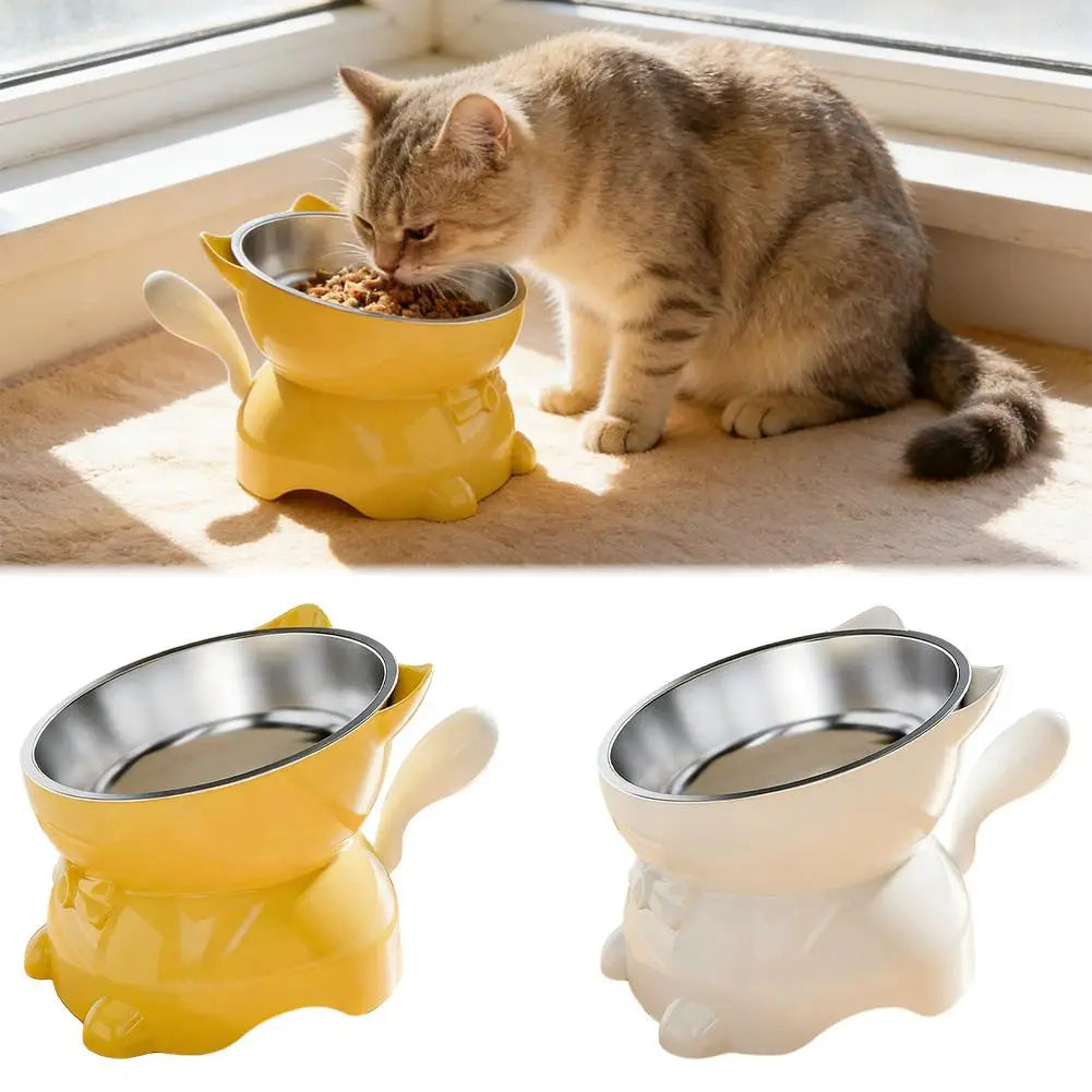 Elevated Cat Bowl – Inclined Food & Water