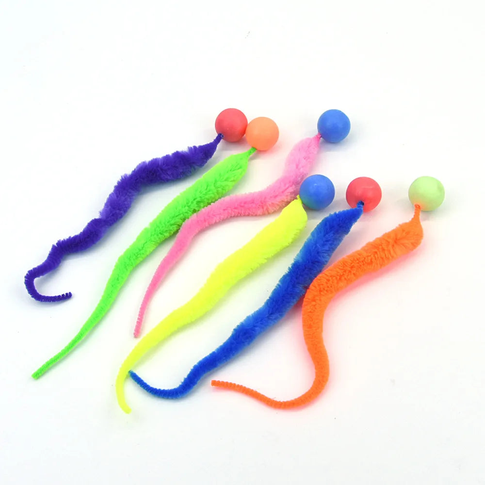 Interactive Cat Toy – Colorful Bouncing Teaser Ball