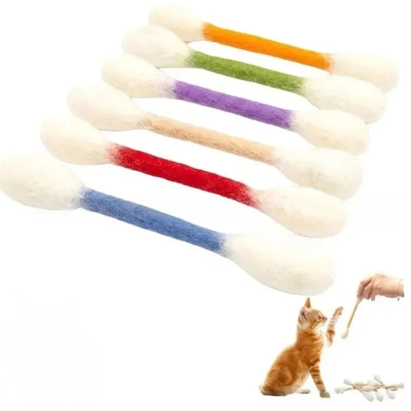 Catnip Chew Toy – Cotton Swab Shaped Cat Bite Stick