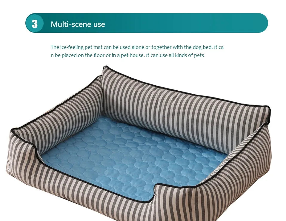 Dog Cooling Mat – Self-Cooling Summer Pad for Small & Large Dogs