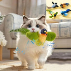 Interactive Bird Cat Toy – Teaser with Catnip