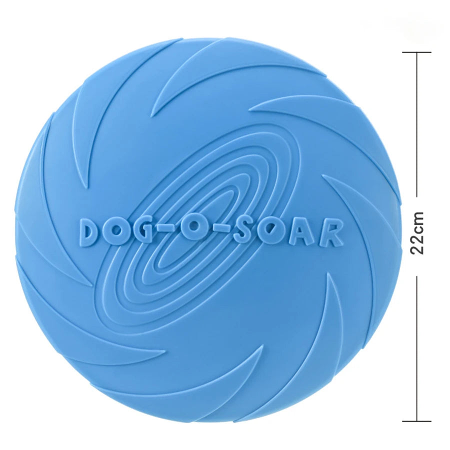 Flying Disc Dog Toy – TPR Rubber Fetch & Outdoor Training Toy