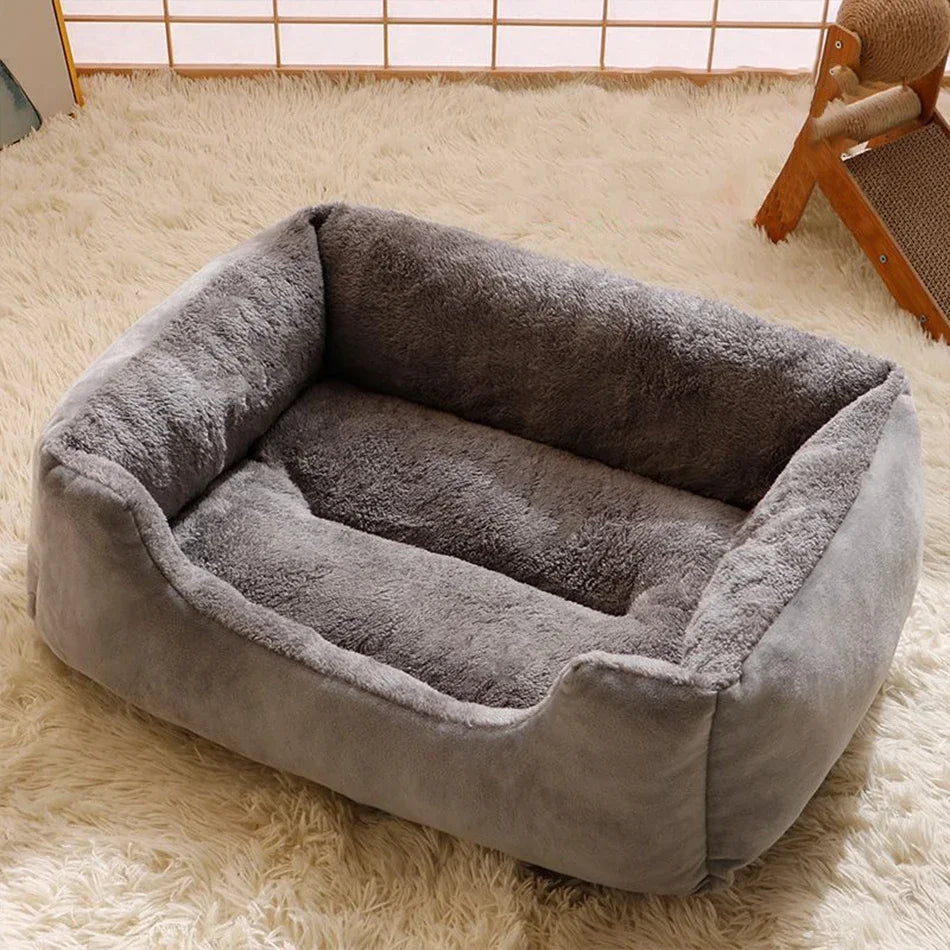 Plush Cat Bed Soft Cushion Pet Bed for Cats & Small Dogs